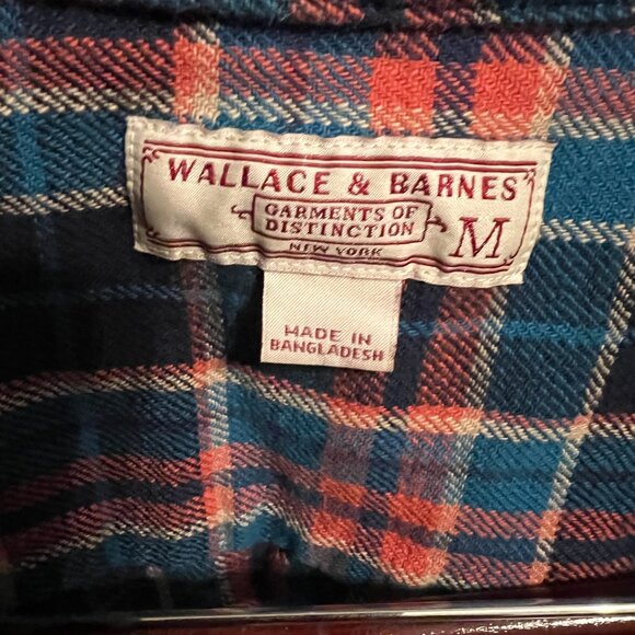 Wallace and Barnes J. Crew Zip-Up Flannel Shacket - Picture 2 of 4